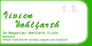 vivien wohlfarth business card